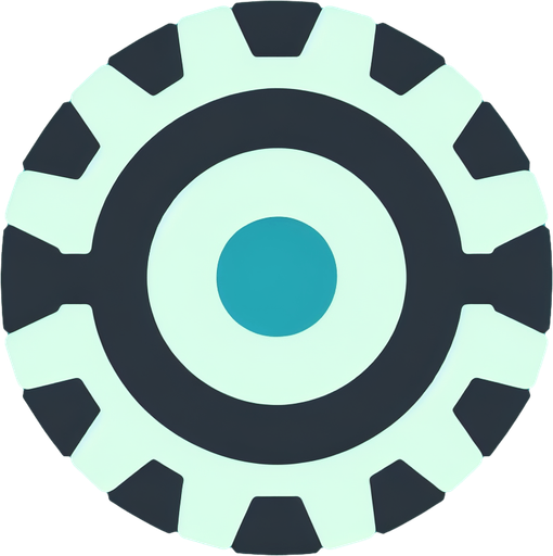 cogwheel. settings icon. app icon. Single Game Texture. In-Game asset. 2d. Blank background. High contrast. No shadows.