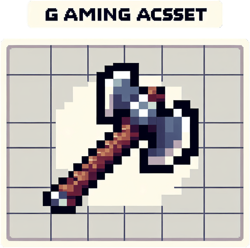 axe sprite
Single Game Texture. In-Game asset. 2d. Blank background. High contrast. No shadows.