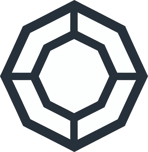 A simple, regular octagon shape with eight equal sides and angles..
Single Game Texture. In-Game asset. 2d. Blank background. High contrast. No shadows.