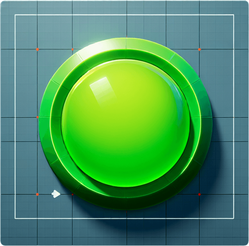 green circle button unreal engine 5 
Single Game Texture. In-Game asset. 2d. Blank background. High contrast. No shadows.