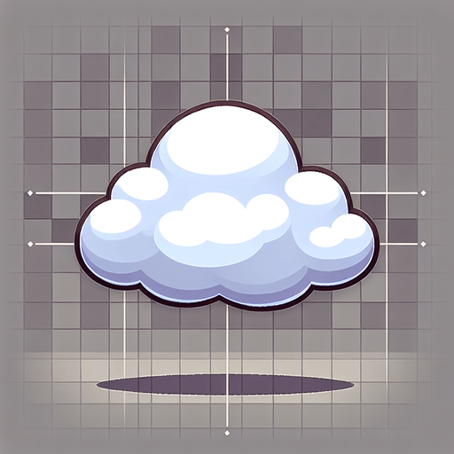 fluffy cloud.
Single Game Texture. In-Game asset. 2d. Blank background. High contrast. No shadows.