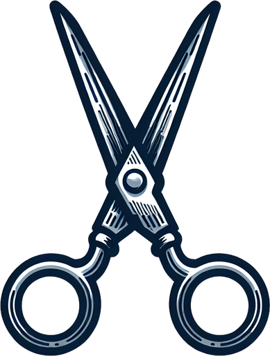 An icon for scissors