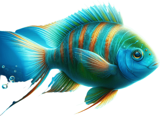 a fish swimming.