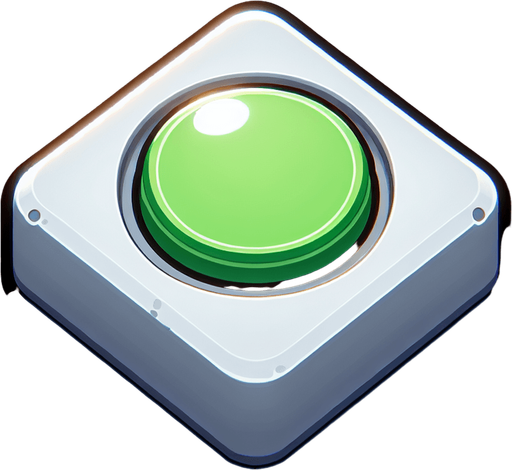 green circle button unreal engine 5 
Single Game Texture. In-Game asset. 2d. Blank background. High contrast. No shadows.