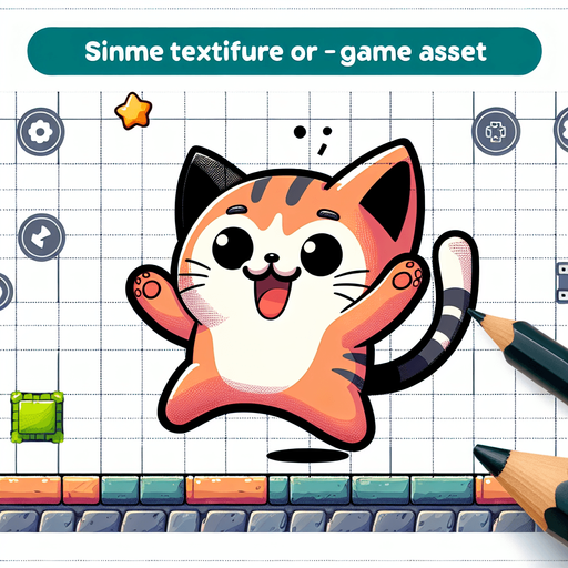 Create a cartoon-style illustration of a Cat. The goal is to capture a lively and playful location. Single Game Texture. In-Game asset. 2d. Blank background. High contrast. No shadows..
Single Game Texture. In-Game asset. 2d. Blank background. High contrast. No shadows.