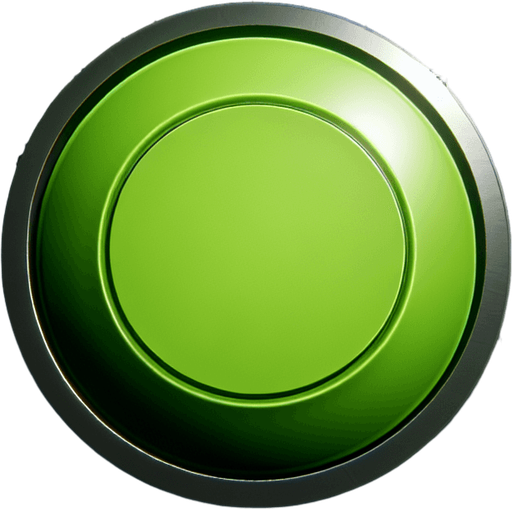 green circle button unreal engine 5 
Single Game Texture. In-Game asset. 2d. Blank background. High contrast. No shadows.