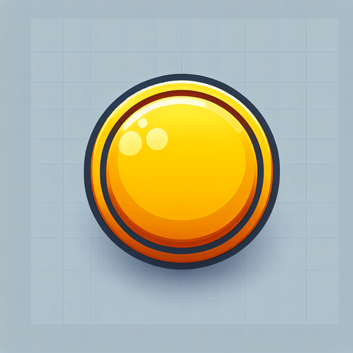 Yellow circle button unreal engine 5 
Single Game Texture. In-Game asset. 2d. Blank background. High contrast. No shadows.