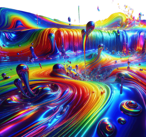 a rainbow liquid.
full screen