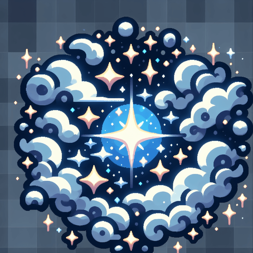 Sparkles.
Single Game Texture. In-Game asset. 2d. Blank background. High contrast. No shadows.