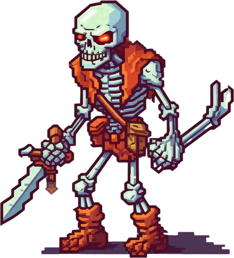 Enemy zombie archer walking to the left.
Game Texture. In-Game asset. 2d. Pixelart. White background. Blank background. Low detail. High contrast.