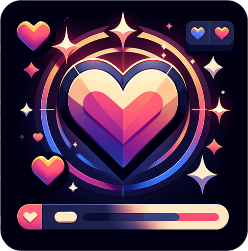 heart.
Single Game Texture. In-Game asset. 2d. Blank background. High contrast. No shadows.