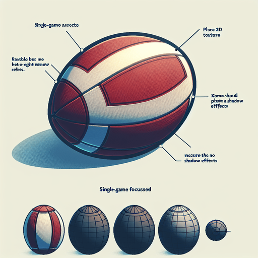 Ballon de rugby.
Single Game Texture. In-Game asset. 2d. Blank background. High contrast. No shadows.