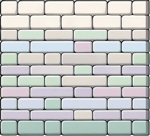 make it more colorful in the top portion of the bricks