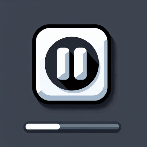 Pause icon.
Single Game Texture. In-Game asset. 2d. Blank background. High contrast. No shadows.