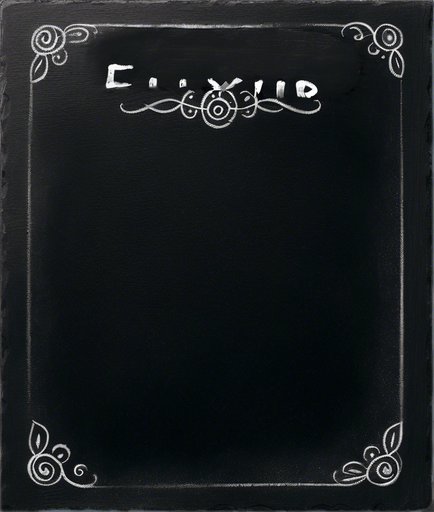 Write Word "ELIXIR" in chalk