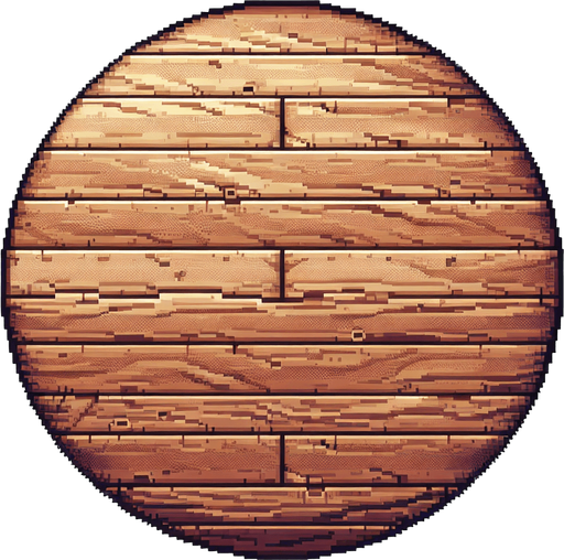 pixel art of a wooden board without borders.
top view