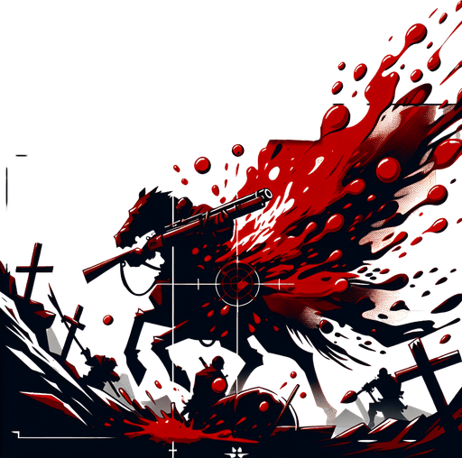 top down shooter blood.
Single Game Texture. In-Game asset. 2d. Blank background. High contrast. No shadows.