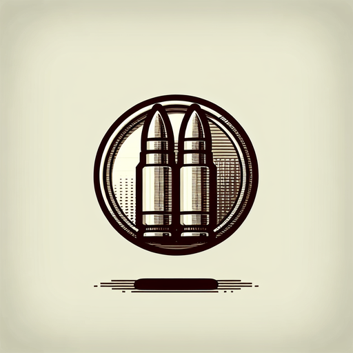 Circular dual bullet powerup asset. No text.
Single Game Texture. In-Game asset. 2d. Blank background. High contrast. No shadows.