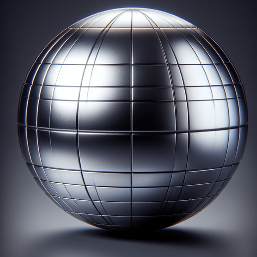 metal ball in 3D.
Single Game Texture. In-Game asset. 2d. Blank background. High contrast. No shadows.