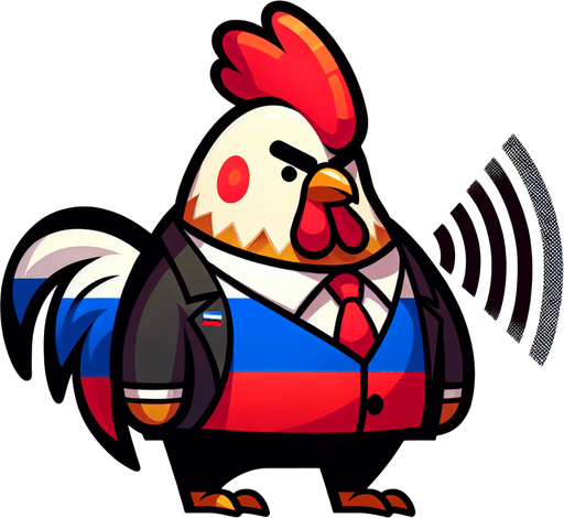 funny and stupid cock in suit, old, bold head, russian flag, 2d game character.
Single Game Texture. In-Game asset. 2d. Blank background. High contrast. No shadows.