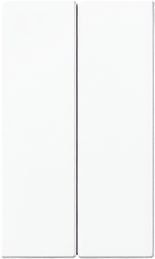 two white flat rectangles side by side.