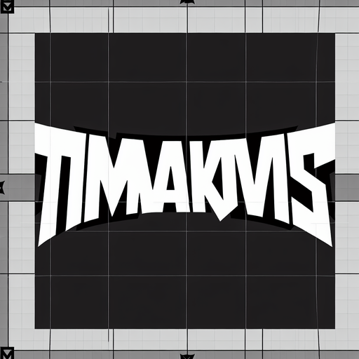 надпись "Timakovds".
Single Game Texture. In-Game asset. 2d. Blank background. High contrast. No shadows.