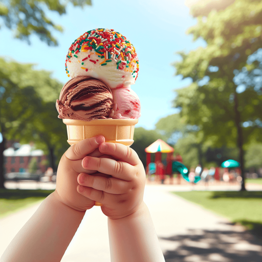 Glace pour enfant.
Photo