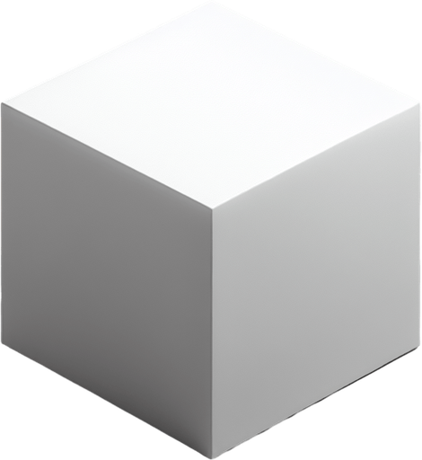 Simple white cube, seen edge on.
Single Game Texture. In-Game asset. Blank background. High contrast. No shadows.