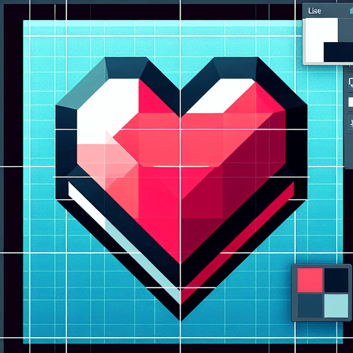 heart icon.
Single Game Texture. In-Game asset. 2d. Blank background. High contrast. No shadows.