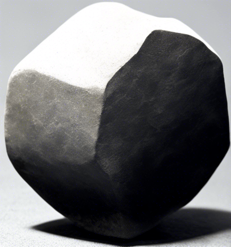 a rock without any shadow and four time smaller than the original.