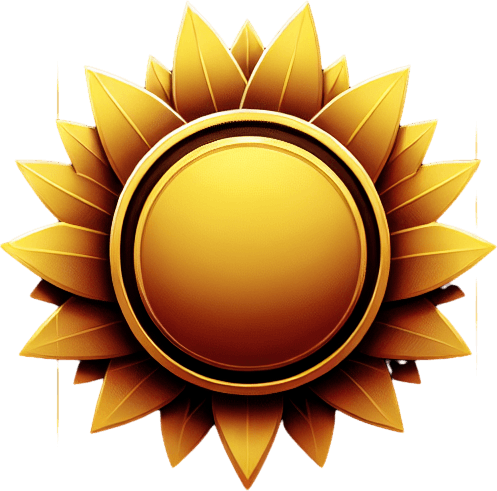 Golden badge shaped.
Single Game Texture. In-Game asset. 2d. Blank background. High contrast. No shadows.