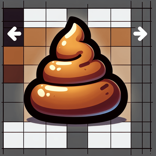 poop.
Single Game Texture. In-Game asset. 2d. Blank background. High contrast. No shadows.