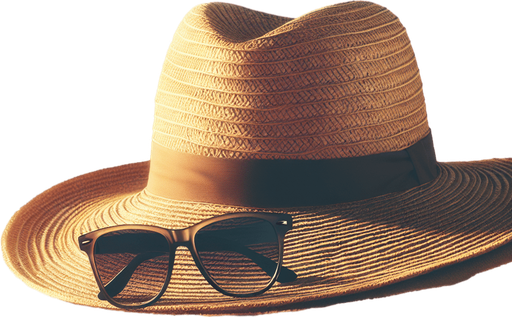 Un chapeau et lunette pour la plage.
Image