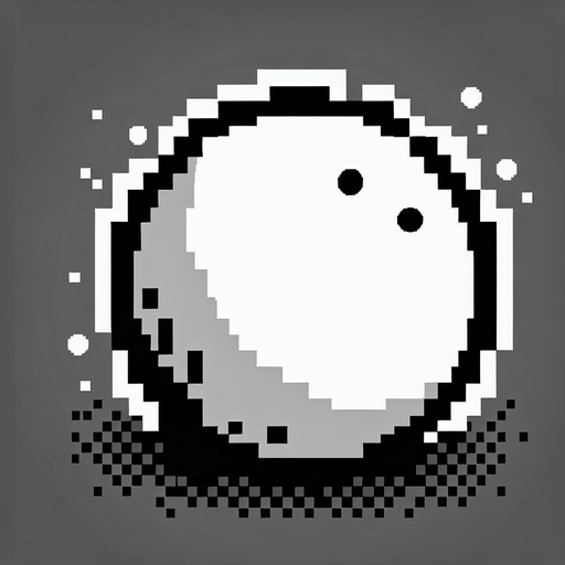 white bubble. 8-bit..
Single Game Texture. In-Game asset. 2d. Blank background. High contrast. No shadows.