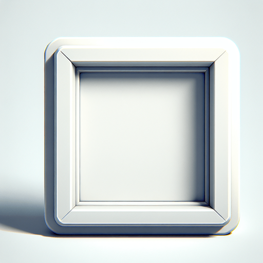 White square with tight round corners, flat shaded, hyper casual game. Single Game Texture. In-Game asset. 2d. Blank background. High contrast. No shadows.