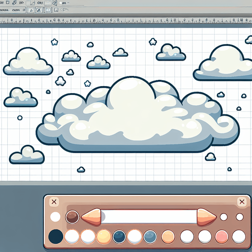 Create a cartoon-style illustration of clouds. The goal is to capture a lively and playful location...
Single Game Texture. In-Game asset. 2d. Blank background. High contrast. No shadows.