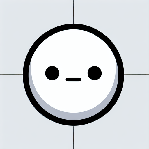 cartoon white dot with eyes (just black dots)..
Single Game Texture. In-Game asset. 2d. Blank background. High contrast. No shadows.