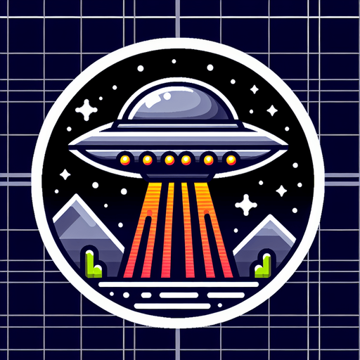 Ufo.
Single Game Texture. In-Game asset. 2d. Blank background. High contrast. No shadows.