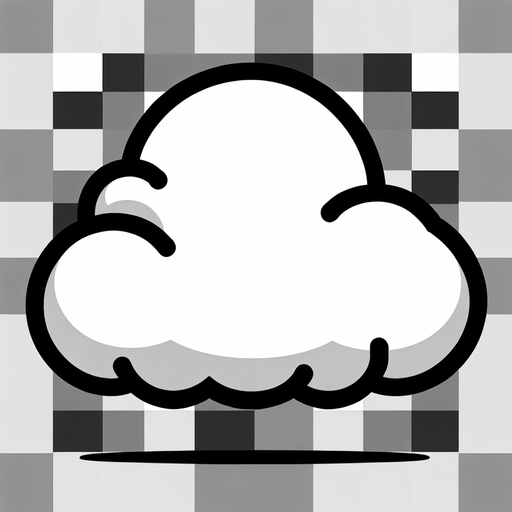 flat top cartoon white cloud. inverted..
Single Game Texture. In-Game asset. 2d. Blank background. High contrast. No shadows.