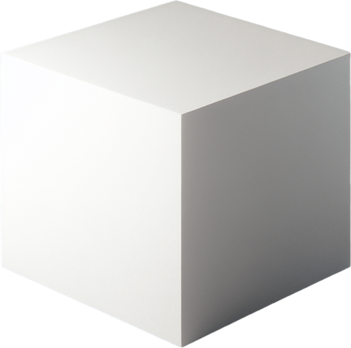 Simple white cube, seen edge on.
Single Game Texture. In-Game asset. Blank background. High contrast. No shadows.