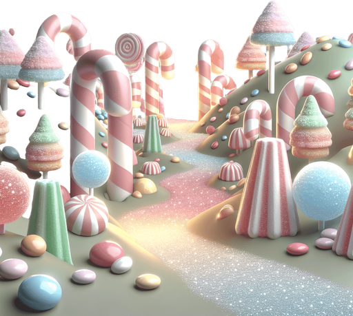 Background transparent candyland low saturation