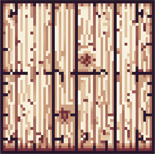 pixel art of a wooden board without borders.
top view