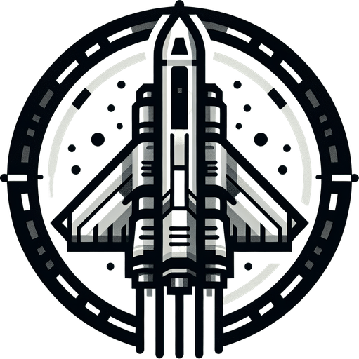 spaceship facing upwards.
Single Game Texture. In-Game asset. 2d. Blank background. High contrast. No shadows.