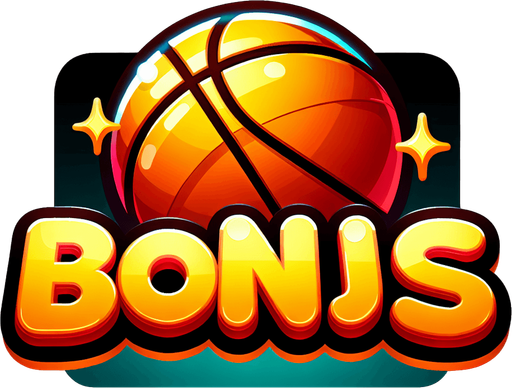 Create a cartoon-style illustration of the word ''Bonus''. The goal is to capture a lively and playful text. The letter "O" in Bonus should be a basketball.
Single Game Texture. In-Game asset. 2d. Blank background. High contrast. No shadows.