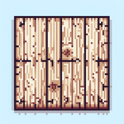 pixel art of a wooden board without borders.
top view