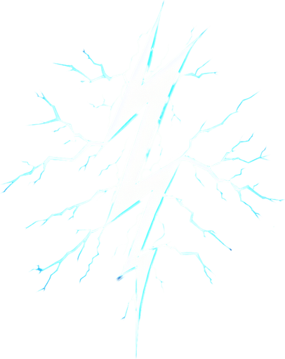 lightning bolt.
Single Game Texture. In-Game asset. 2d. Blank background. High contrast. No shadows.