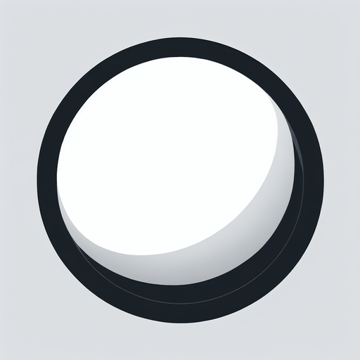 white circle outline. 2d..
Single Game Texture. In-Game asset. 2d. Blank background. High contrast. No shadows.