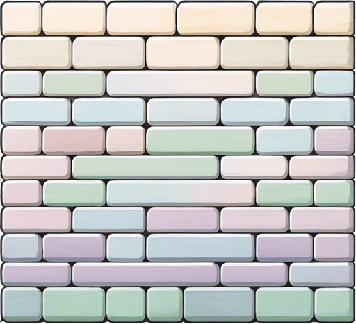 make it more colorful in the top portion of the bricks