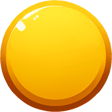 Yellow circle button unreal engine 5 
Single Game Texture. In-Game asset. 2d. Blank background. High contrast. No shadows.