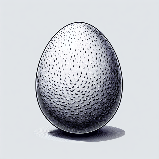 Ostrich egg.
Single Game Texture. In-Game asset. 2d. Blank background. High contrast. No shadows.